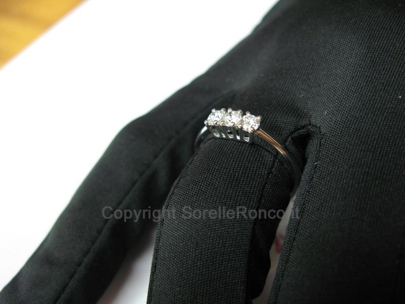 ANELLO TRILOGY CON DIAMANTI 0.42 CT